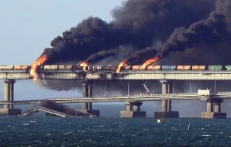 Vídeo: Putin acusa Ucrânia de ‘terrorismo’ após explosão de ponte da Crimeia