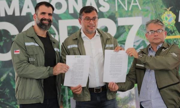 Governador Wilson Lima assina decreto sobre cotas de crédito de carbono no estado e anuncia equipe para COP-27