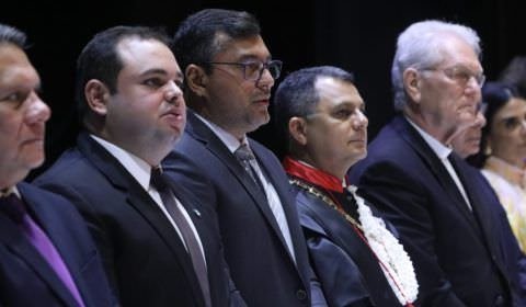 Wilson Lima ressalta importância do MP para construção de uma sociedade mais justa durante posse de procurador-geral