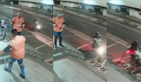 Vídeo: dupla armada assalta entregador de salgados na Zona Leste
