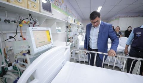 Wilson Lima entrega novos leitos de UTI ao Hospital Infantil Dr. Fajardo