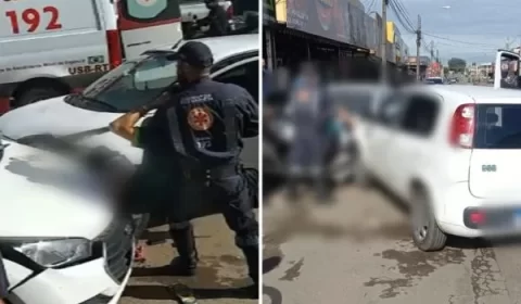 Ciclista tem perna esmagada por motorista de app em briga de trânsito