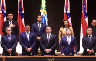 Empossado novamente governador, Wilson Lima diz que seguirá ouvindo a população para conduzir os destinos do Amazonas