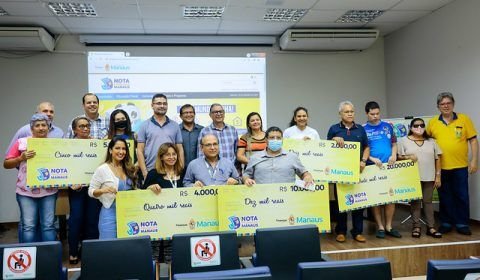 Prefeitura de Manaus premia contemplados do sorteio de agosto da campanha Nota Premiada