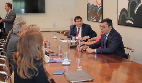 Em Brasília, Wilson Lima reúne com presidentes da Câmara e do Senado para tratar de pautas comuns aos estados