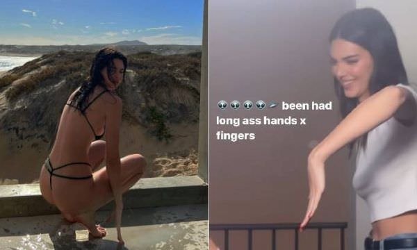 Kendall Jenner chama a atenção com mão gigante em foto, e web a acusa de usar Photoshop