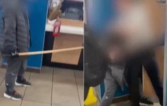 Adolescentes com balaclavas invandem lanchonete de gigante do fast-food e agridem funcionários