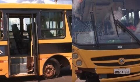 Aluno assume direção de ônibus escolar com 35 adolescentes após motorista ter mal súbito e morrer
