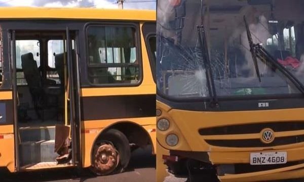Aluno assume direção de ônibus escolar com 35 adolescentes após motorista ter mal súbito e morrer