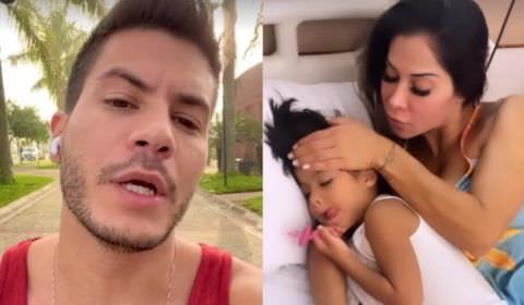 Arthur Aguiar rebate críticas por não acompanhar filha ao hospital: 'Para ficar com ela, preciso saber'