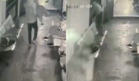 Homem joga esposa para fora de balsa e age como se nada tivesse acontecido
