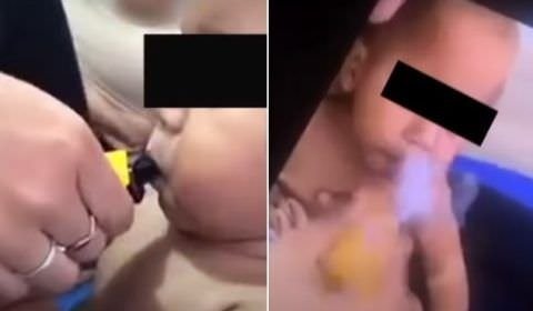 Mulher causa revolta ao dar cigarro eletrônico para bebê de 11 meses fumar: 'Cenas nojentas'