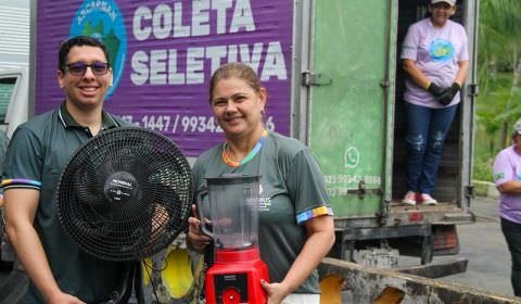 Prefeitura de Manaus e Abree coletam eletroeletrônicos e eletrodomésticos para descarte ambientalmente correto