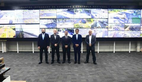 SSP-AM recebe novo Superintendente Regional da PF-AM na sede do Centro Integrado de Comando e Controle