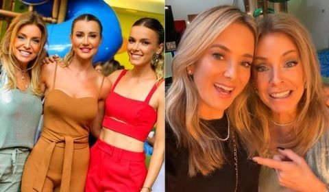 Ticiane Pinheiro e Ana Paula Siebert curtem festa com a primeira mulher de Roberto Justus