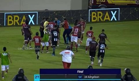 VÍDEO: Pancadaria marca jogo que classificou Botafogo na Copa do Brasil