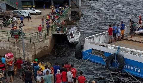 Agonia: Fortes ventos quase afundam transporte fluvial da Funai em Tefé