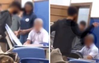 Aluno intimida professor e tenta derrubá-lo de cadeira em escola de Assis, interior