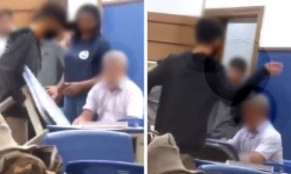 Aluno intimida professor e tenta derrubá-lo de cadeira em escola de Assis, interior