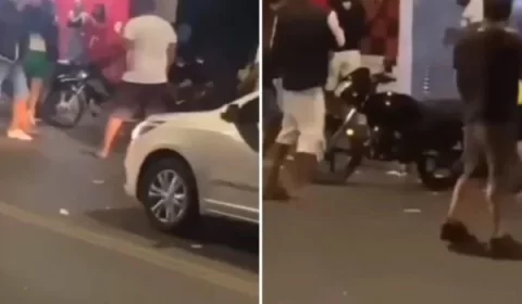 Vídeo: briga de torcedores mobiliza polícia em pizzaria