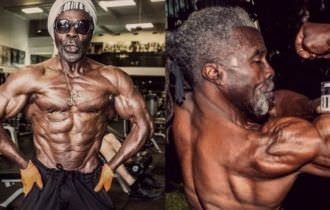 'Vovô maromba' de 76 anos levanta pesos de até 100 kg nos braços e 220 kg nas pernas e faz sucesso