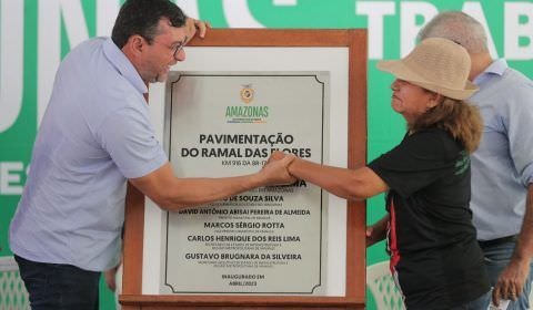 Wilson Lima entrega Ramal das Flores pavimentado e melhora escoamento da produção