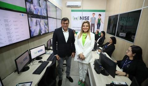 Wilson Lima inaugura sala de monitoramento do Núcleo de Inteligência e Segurança Escolar e diz que escola é lugar de formar cidadãos