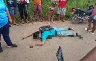 Homem é morto a queima-roupa na estrada da Emade em Tefé; imagens fortes