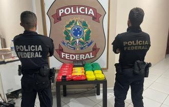 PF apreende 21,5 kg de cocaína 