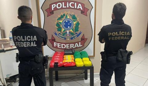 PF apreende 21,5 kg de cocaína 