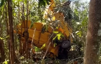 Piloto de 60 anos sobrevive após avião agrícola cair em fazenda