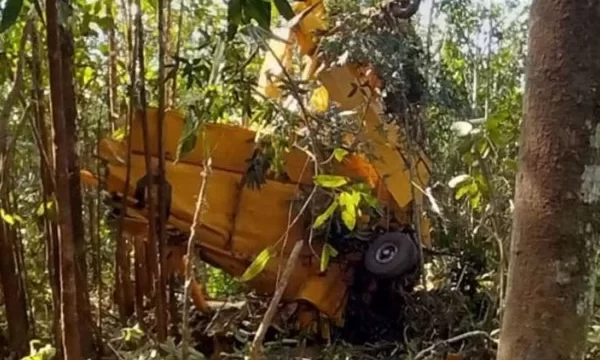 Piloto de 60 anos sobrevive após avião agrícola cair em fazenda