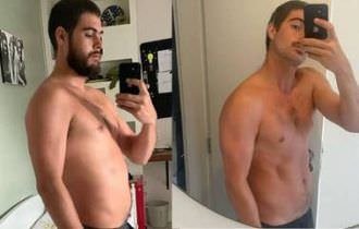 Rafa Vitti mostra antes e depois do corpo após 20 dias de treino e surpreende web com resultado