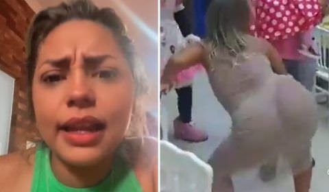 Vídeo: Mãe dança funk em aniversário de filha e recebe críticas na internet