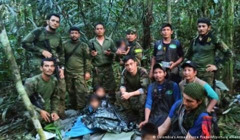 Encontradas vivas 4 crianças perdidas na Amazônia colombiana há 40 dias