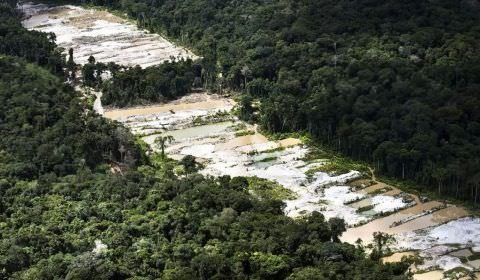 Força-tarefa destrói dez garimpos ilegais na Amazônia