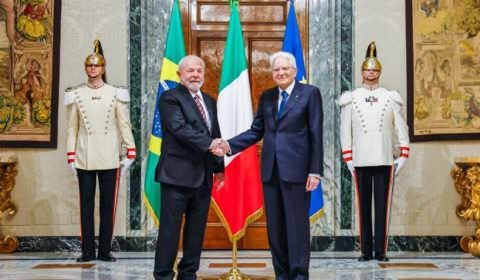 Lula se encontra com Sergio Mattarella, presidente da Itália