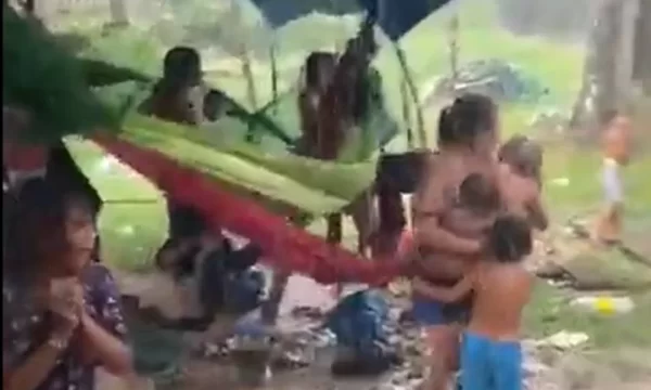 Vídeo: tempestade derruba acampamento Yanomami no Amazonas