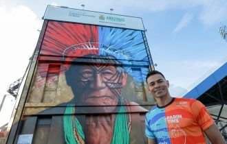 Wilson Lima entrega Bumbódromo reformado com novo mural “Brasil, futuro ancestral”