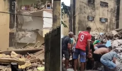Desabamento de prédio deixa 12 pessoas soterradas