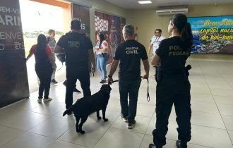PF fiscaliza aeronaves no aeroporto Júlio  Belém na Operação Parintins 2023 