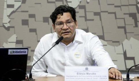 Coordenador jurídico da Univaja, Eliésio Marubo participa de debate sobre o poder judiciário e o direito dos povos indígenas