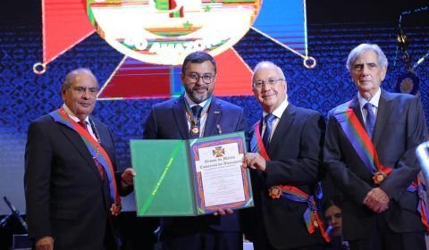 Governador Wilson Lima é agraciado com Ordem do Mérito Comercial do Amazonas e destaca incentivos ao setor