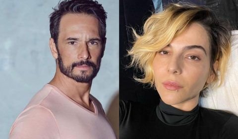 Filha do Rodrigo Santoro posa com filho de Tainá no Amazonas