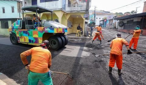 Governo do Amazonas e Prefeitura iniciam obras com recursos do Asfalta Manaus 3