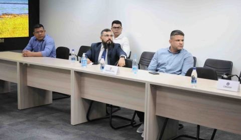 Secretário de Estado de Segurança Pública, general Carlos Alberto Mansur participa de reunião com a PF, PRF, PMAM, PC-AM e Seap