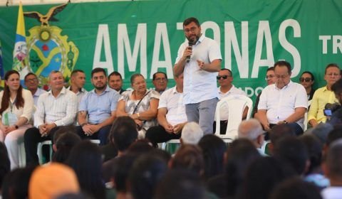 Wilson Lima inaugura iluminação de LED e vistoria reta final de pavimentação viária em Tapauá