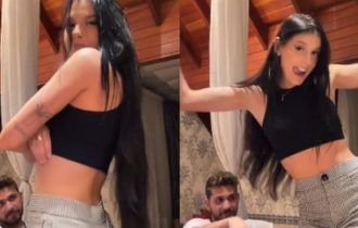 Ana Castela 'derrete' Gustavo Mioto com dancinha, e web reage: 'Meta de casal'