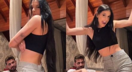 Ana Castela 'derrete' Gustavo Mioto com dancinha, e web reage: 'Meta de casal'