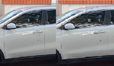 Carro de médico é baleado em Manaus